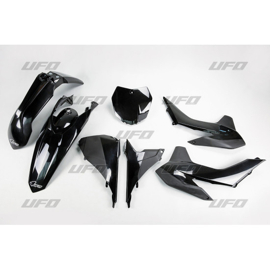 UFO PLASTIKINIS RINKINYS KTM SX / SXF '13-'15, SX 250 '16 JUODAS (KT515E001)
