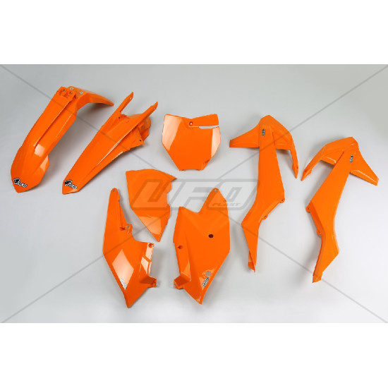 UFO PLASTIKINIS RINKINYS KTM SX / SXF '16-'18 (IŠSKYRUS SX 250 '16) ORANŽINĖ (KT517E127)
