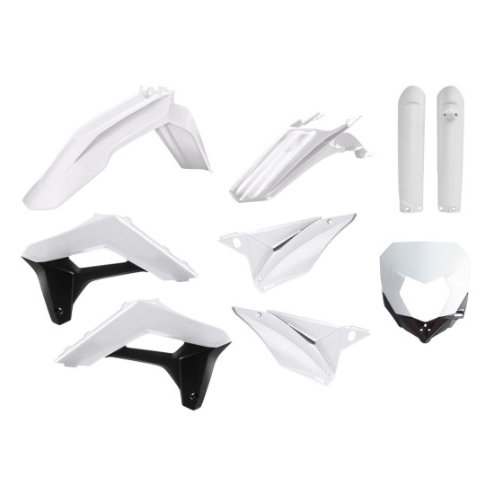 POLISPORT PLASTIKINIS RINKINYS (PILNAS RINKINYS) SHERCO SE-R / SEF-R '17-'23 SU ŽIBINTŲ DANGTELIU (8679800001) IR AMORTI