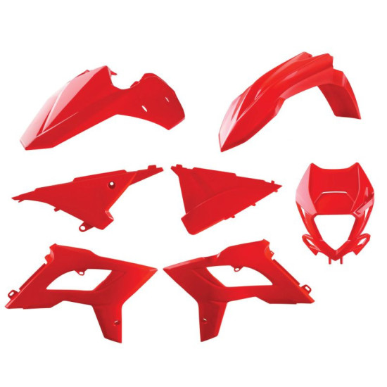 POLISPORT PLASTIC SET BETA 2T / 4T '13-'17 (RESTYLING FOR 2022 MODEL) RED
