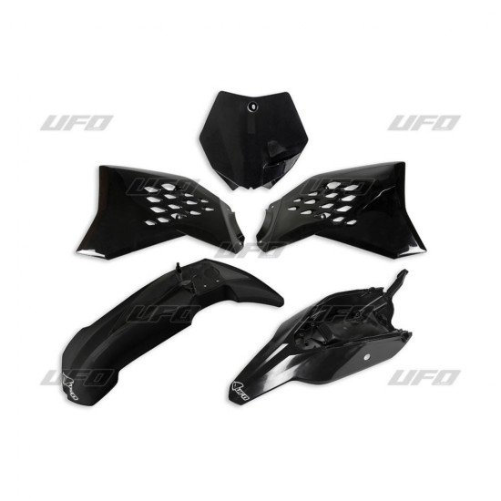 UFO PLASTIC SET KTM SX 65 12-15 COLOR BLACK (KT525E001)