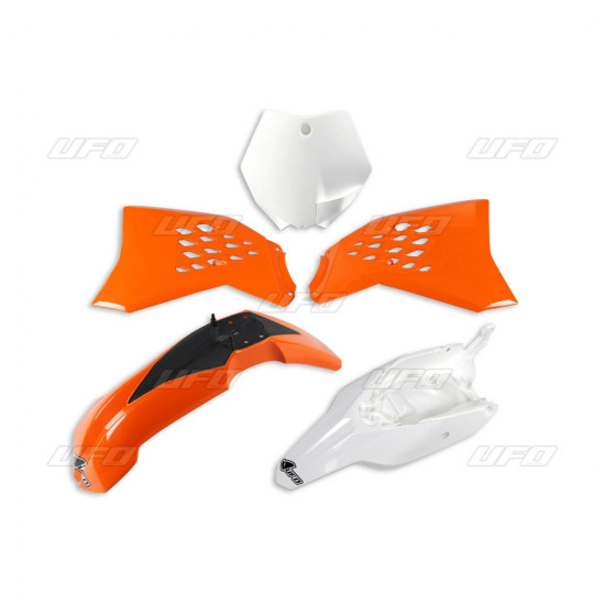 UFO PLASTIKINIŲ DALIŲ RINKINYS KTM SX 65 12-15, ORIGINALI SPALVA (ORANŽINĖ / BALTA) (KT525E999)