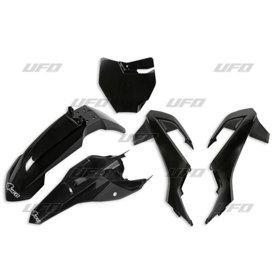 UFO PLASTIC SET KTM SX 65 '16-'23 BLACK (KT526E001)