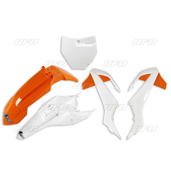 UFO PLASTIKINIŲ DALIŲ RINKINYS KTM SX 65 '16-'23 OEM SPALVA '19 (ORANŽINĖ/BALTA) (KT526E999W)