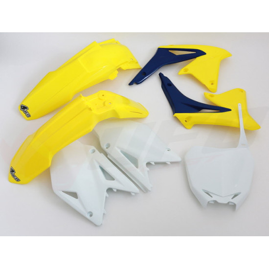 UFO PLASTIKINIS KOMPLEKTAS SUZUKI RMZ 450 '08-'17 OEM SPALVA (GELTONA / BALTA / MĖLYNA) (SU409E999)