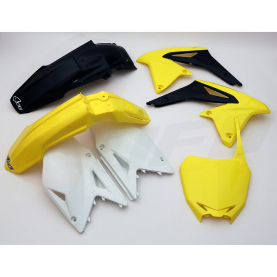 UFO PLASTIC SET SUZUKI RMZ 450 '08-'17 OEM COLOR '13 (YELLOW/WHITE/BLACK) (SU414E999)