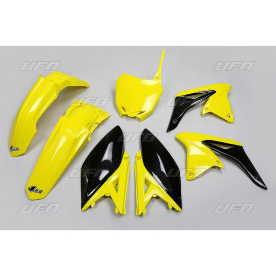 UFO PLASTIKINIS KOMPLEKTAS SUZUKI RMZ 250 '10-'18 OEM SPALVA '17 (GELTONA/JUODA) (SU416E999K)