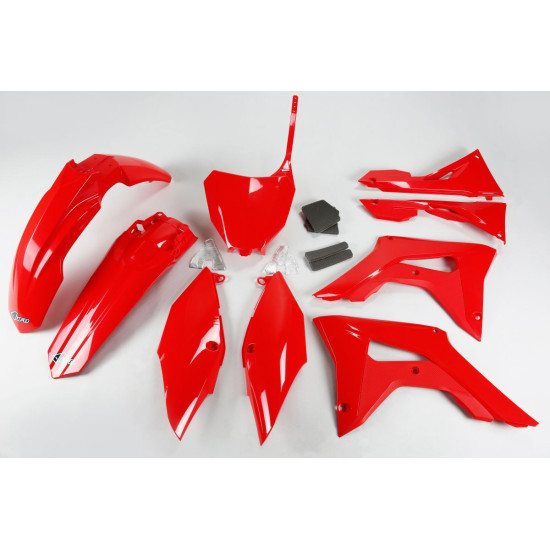 UFO PLASTIC SET HONDA CRF 250R '18-'21, CRF 450R '17-'20 WITH AIR FILTER COVERS RED