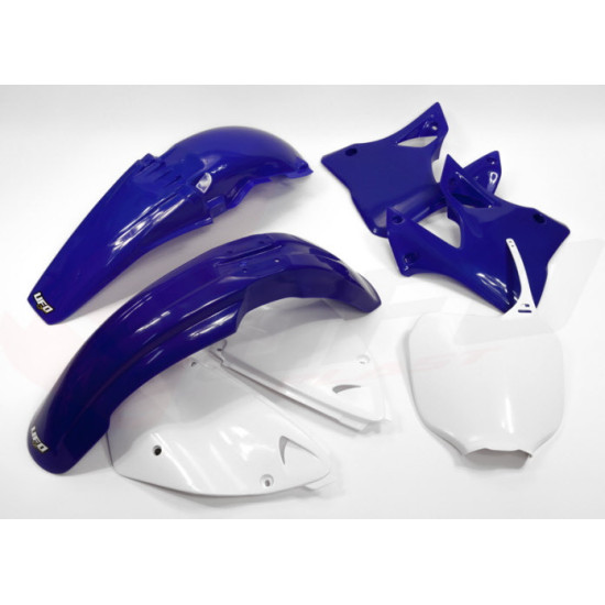 UFO PLASTIC SET YAMAHA YZ 125 '00-'01, YZ 250 '00-'01 OEM COLOR (WHITE / BLUE) (YA300E999)