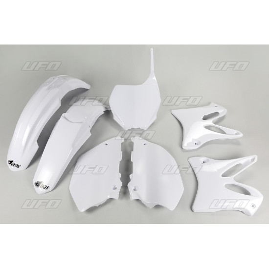 UFO PLASTIC SET YAMAHA YZ 125 '06-'14, YZ 250 '06-'14 WHITE (YA302E046) - SALE
