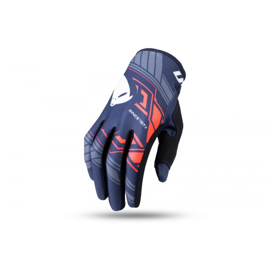 UFO gloves SKILL HERON CROSS / E-BIKE color blue orange size L - UFO collection 2022