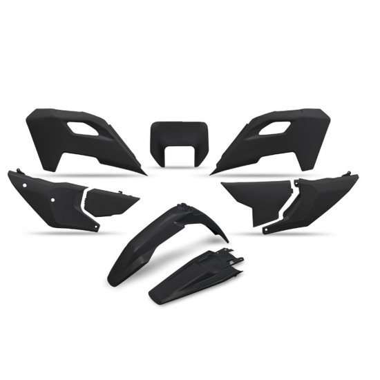 UFO PLASTIC SET HUSQVARNA TE 150 / 250 / 300 '24-'25, FE 250 / 350 / 450 / 501 '24-'25, BLACK