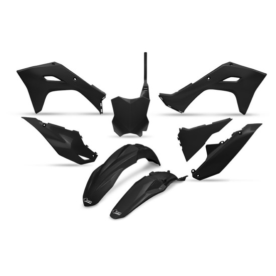 UFO PLASTIC SET KAWASAKI KXF 250 '25, KXF 450 '24-'26, KX 450X '24-'26 BLACK