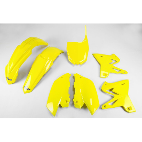 UFO PLASTIKINIŲ DALIŲ RINKINYS YAMAHA YZ 125 / 250 '02-'14, PERDIRBTAS, GELTONA SPALVA
