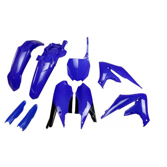 UFO PLASTIC SET (FULL KIT) WITH TELESCOPE COVERS (SHOCK ABSORBERS) YAMAHA YZF 250 '19-'23, YZF 450 '18-'22 BLUE
