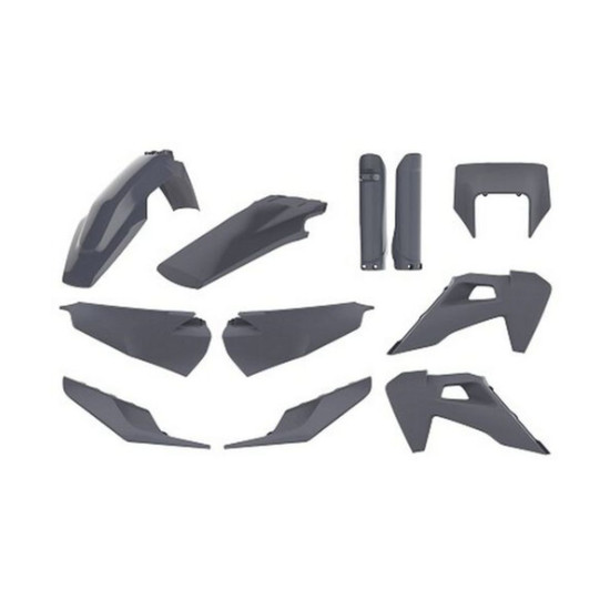 POLISPORT PLASTIKINIS RINKINYS HUSQVARNA TE / FE TPI '20-'23, ĮSKAITANT PRIEKINIO ŽIBINTO APSAUGĄ (8398900006) IR AMORTI