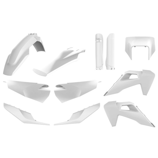 POLISPORT PLASTIKINIS RINKINYS (PILNAS RINKINYS) HUSQVARNA TE / FE TPI '20-'23 SU PRIEKINIO ŽIBINTO APSAUGA (8668700001)