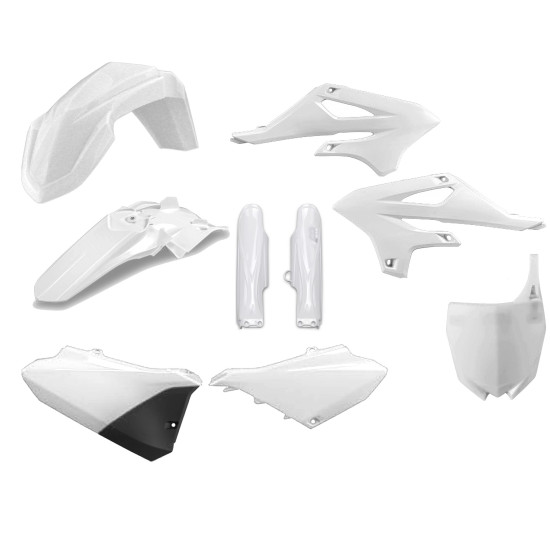 POLISPORT PLASTIKINIS RINKINYS (PILNAS RINKINYS) YAMAHA YZ 85 '22-'26 SU PRIEKINE PLOKŠTE (8671900002) IR AMORTIZATORIŲ 