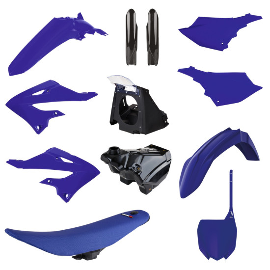 POLISPORT PLASTIKINIŲ DALIŲ RINKINYS YAMAHA YZ 125 / 250 '02-'21 (PERDIRBTAS 2022 M. MODELIUI) (ĮSKAITANT DEGALŲ BAKO, P