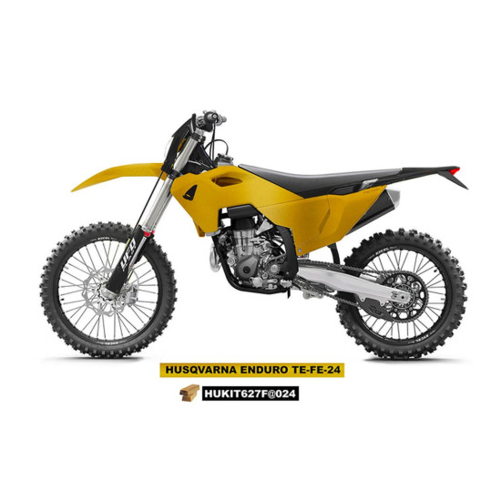 UFO PLASTIC SET (FULL KIT) WITH TELESCOPIC GUARDS (SHOCK ABSORBERS) HUSQVARNA TE 150 / 250 / 300 '24-'25, FE 250 / 350 /
