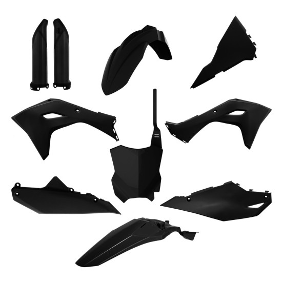 POLISPORT PLASTIKINIS RINKINYS (PILNAS RINKINYS) KAWASAKI KX 250F '25-'25 KX 450F '24-'26 ĮSKAITANT PRIEKINĘ PLOKŠTELĘ (