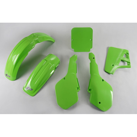 UFO PLASTIC SET KAWASAKI KX 125 '87 COLOR GREEN (KA199E026)