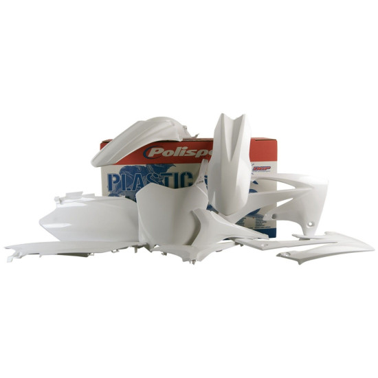 POLISPORT IŠPARDAVIMAS PLASTIKINIŲ DALIŲ RINKINYS HONDA CRF 250R '11-'13 CRF 450R '11-'12 BALTA SPALVA