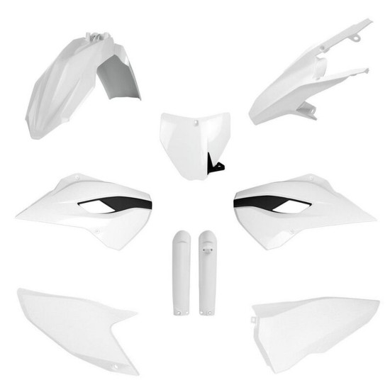 POLISPORT PLASTIKINIS RINKINYS (PILNAS RINKINYS) HUSQVARNA TC / FC '15 SU PRIEKINE PLOKŠTE (8672200001) IR AMORTIZATORIŲ