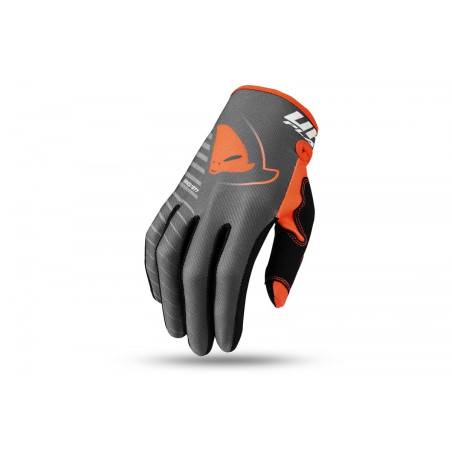 UFO gloves SKILL KIMURA CROSS / E-BIKE color gray orange FLUO size M - UFO collection 2022