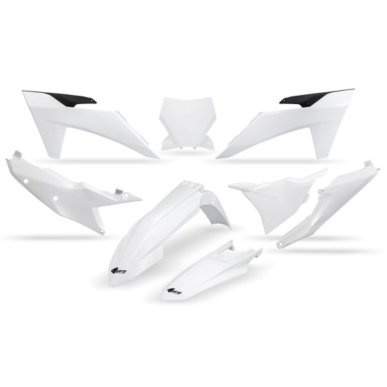 UFO PLASTIC SET KTM SX 125 / 250 / 300 TBI '23-'24, SX-F 250 / 350 / 450 '23-'24 COLOR WHITE