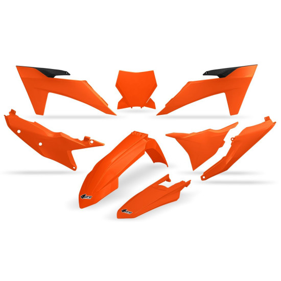 UFO PLASTIKINIS RINKINYS KTM SX 125 / 250 / 300 TBI '23-'24, SX-F 250 / 350 / 450 '23-'24 ORANŽINIS