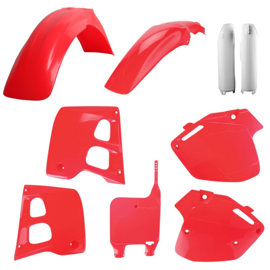 POLISPORT PLASTIC SET (FULL KIT) HONDA CR 125 '91-'92 CR 250 '90-'91 INCLUDES FRONT PLATE (8680700002) AND SHOCK ABSORBE