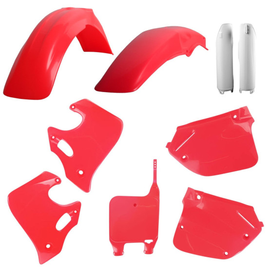 POLISPORT PLASTIC SET (FULL KIT) HONDA CR 125 '93-'94 CR 250 '92-'94 INCLUDES FRONT PLATE (8680700002) AND SHOCK ABSORBE