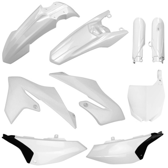 POLISPORT PLASTIC SET (FULL KIT) YAMAHA YZ 65 '19-'26 INCLUDES FRONT PLATE (8665500001) AND SHOCK ABSORBER COVERS (83998