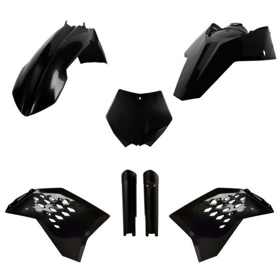 POLISPORT PLASTIKINIS RINKINYS (PILNAS RINKINYS) KTM SX / SX-F / XC-F '08-'10 SU PRIEKINE PLOKŠTELE (8664400002) IR AMOR