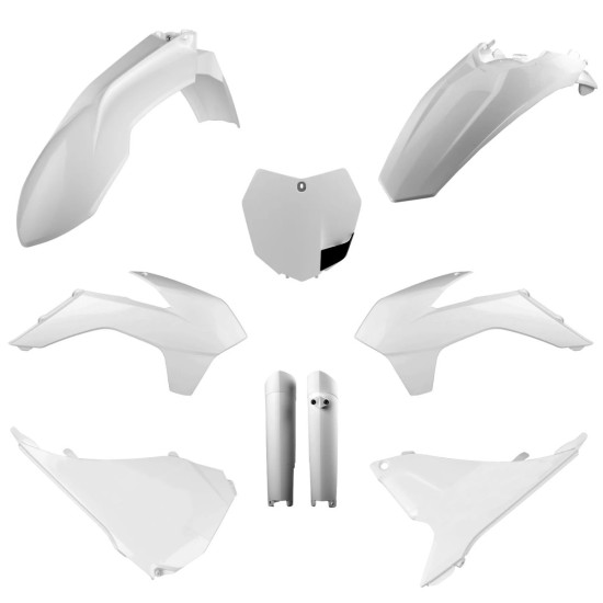 POLISPORT PLASTIKINIS RINKINYS (PILNAS RINKINYS) KTM SX / SX-F / XC-F '13-'14 SU PRIEKINE PLOKSTE (8659100002) IR AMORTI