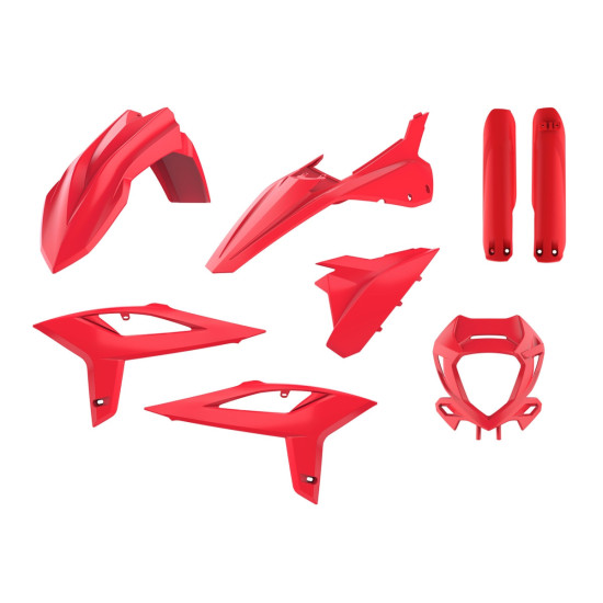 POLISPORT PLASTIKINIS RINKINYS (PILNAS) BETA RR 2T / 4T '20-'22, ĮSKAITANT ŽIBINTŲ DANGTELĮ (8667300004) IR AMORTIZATORI