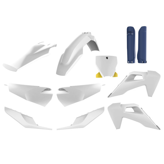 POLISPORT PLASTIKINIS RINKINYS (PILNAS RINKINYS) HUSQVARNA TC / FC TPI '19-'22 ĮSKAITANT PRIEKINĘ PLOKŠTELĘ (8666500006)