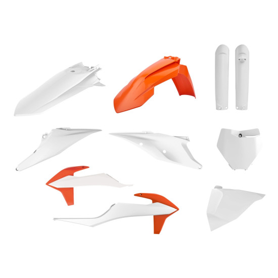 POLISPORT PLASTIKINIS RINKINYS (PILNAS RINKINYS) KTM SX / SX-F '19-'22 ĮSKAITANT PRIEKINĘ PLOKŠTELĘ (8666400008) IR AMOR