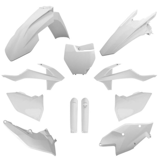 POLISPORT PLASTIC SET (FULL KIT) KTM SX / SX-F / XC-F '16-'18 INCLUDES FRONT PLATE (8664900002) AND SHOCK ABSORBER COVER