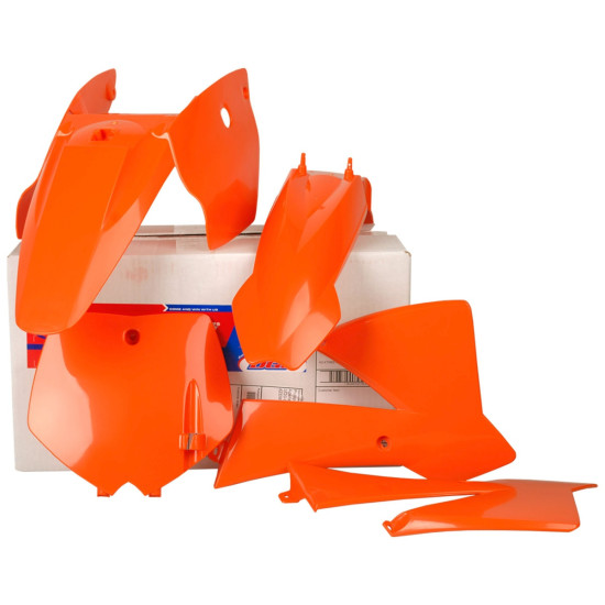 POLISPORT PLASTIKINIŲ DANGTELIŲ KOMPLEKTAS KTM SX 65 '02-'08 ORANŽINIS