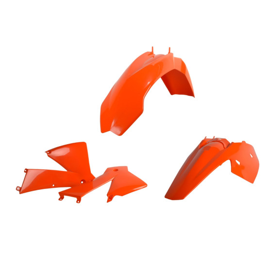 POLISPORT PLASTIKINIŲ DANGTELIŲ KOMPLEKTAS KTM EXC / EXC-F '04, ORANŽINĖS SPALVOS, OEM