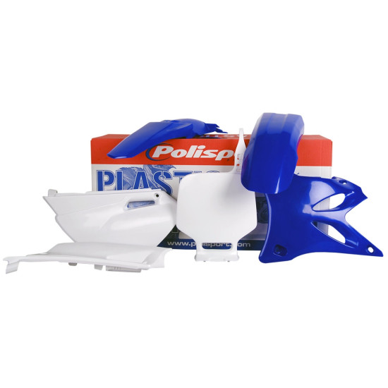 POLISPORT PLASTIC SET YAMAHA YZ 85 '02-'14 COLOR BLUE WHITE OEM