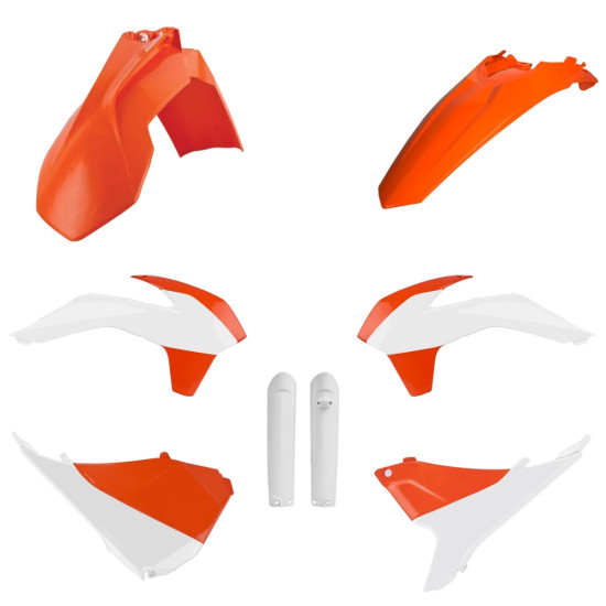 POLISPORT PLASTIKINIS RINKINYS (PILNAS RINKINYS) KTM EXC / EXC-F '16 SU AMORTIZATORIŲ DANGTELIAIS (8398600002) SPALVA OR