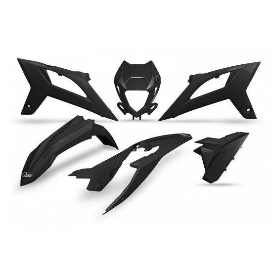 UFO PLASTIKINIS RINKINYS BETA RR 125 / 250 / 300 / 350 / 400 / 450 '23-'24 JUODAS