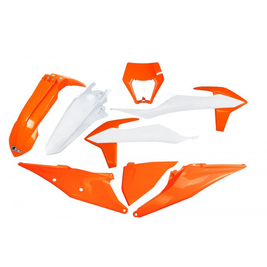 UFO PLASTIKINIS RINKINYS KTM EXC 125 '20-'21, EXC 250/300 TPI '20-'23, EXC-F 250/350/450/500 '20-'23 SU ŽIBINTŲ DANGTELI