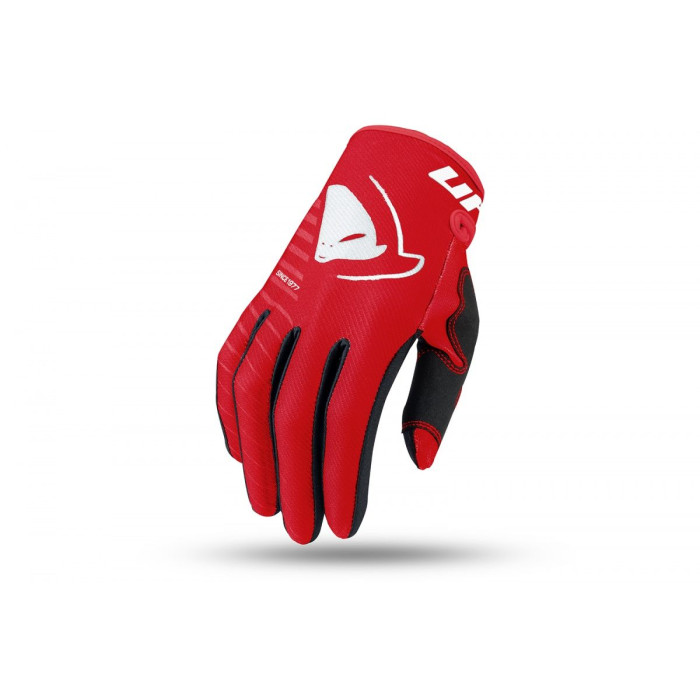 UFO gloves SKILL KIMURA JUNIOR CROSS / E-BIKE color red white size XS - UFO collection 2022