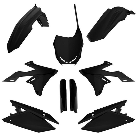 POLISPORT PLASTIKINIS RINKINYS (PILNAS RINKINYS) SUZUKI RMZ 250 '19-'26 RMZ 450 '18-'26 ĮSKAITANT PRIEKINĘ PLOKŠTELĘ (86