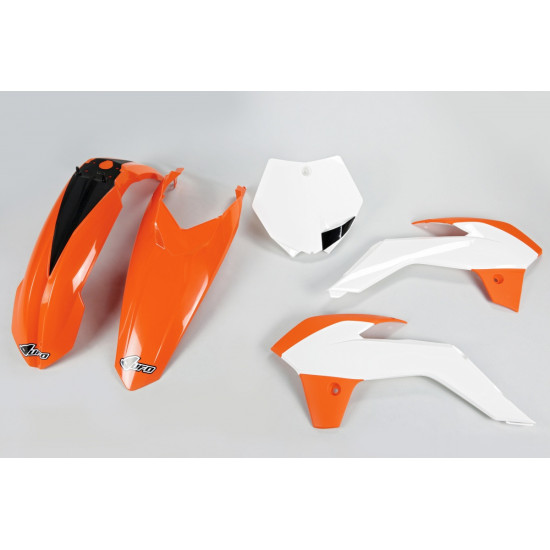 UFO PLASTIKINIŲ DALIŲ RINKINYS KTM SX 85 '13-'17 OEM SPALVA '15 (ORANŽINĖ/BALTA)