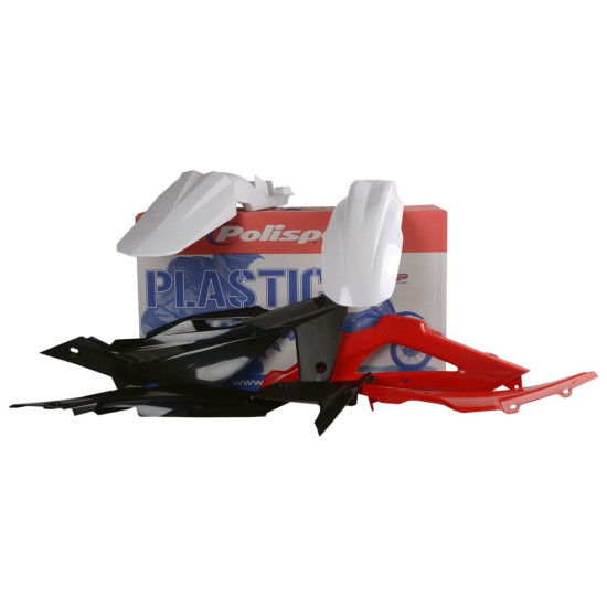 POLISPORT PLASTIKINIŲ DALIŲ RINKINYS HUSQVARNA TC / FE '08 SPALVA BALTA JUODA RAUDONA OEM